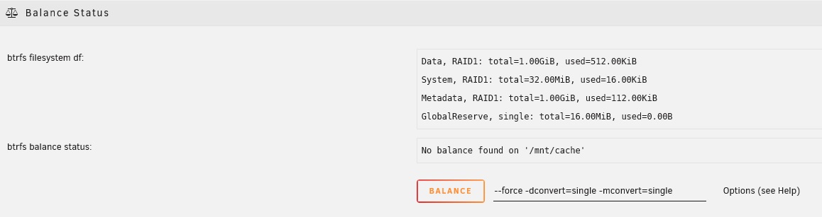 Converting from RAID 1 to Single profile